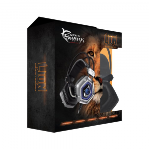 White Shark GH-1841 LION Gaming headset fekete-ezüst